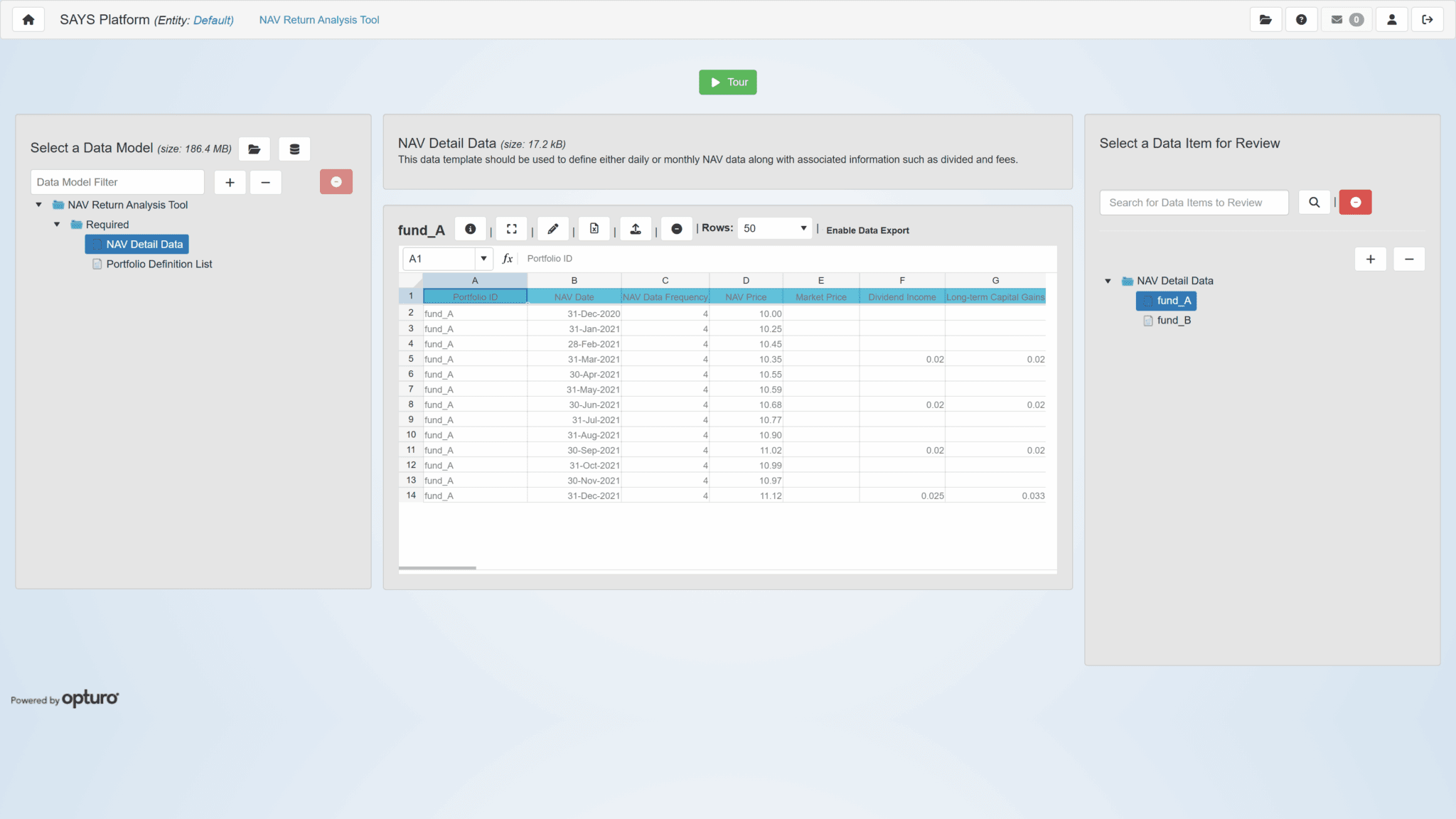 NAV Return Analysis – Opturo Inc