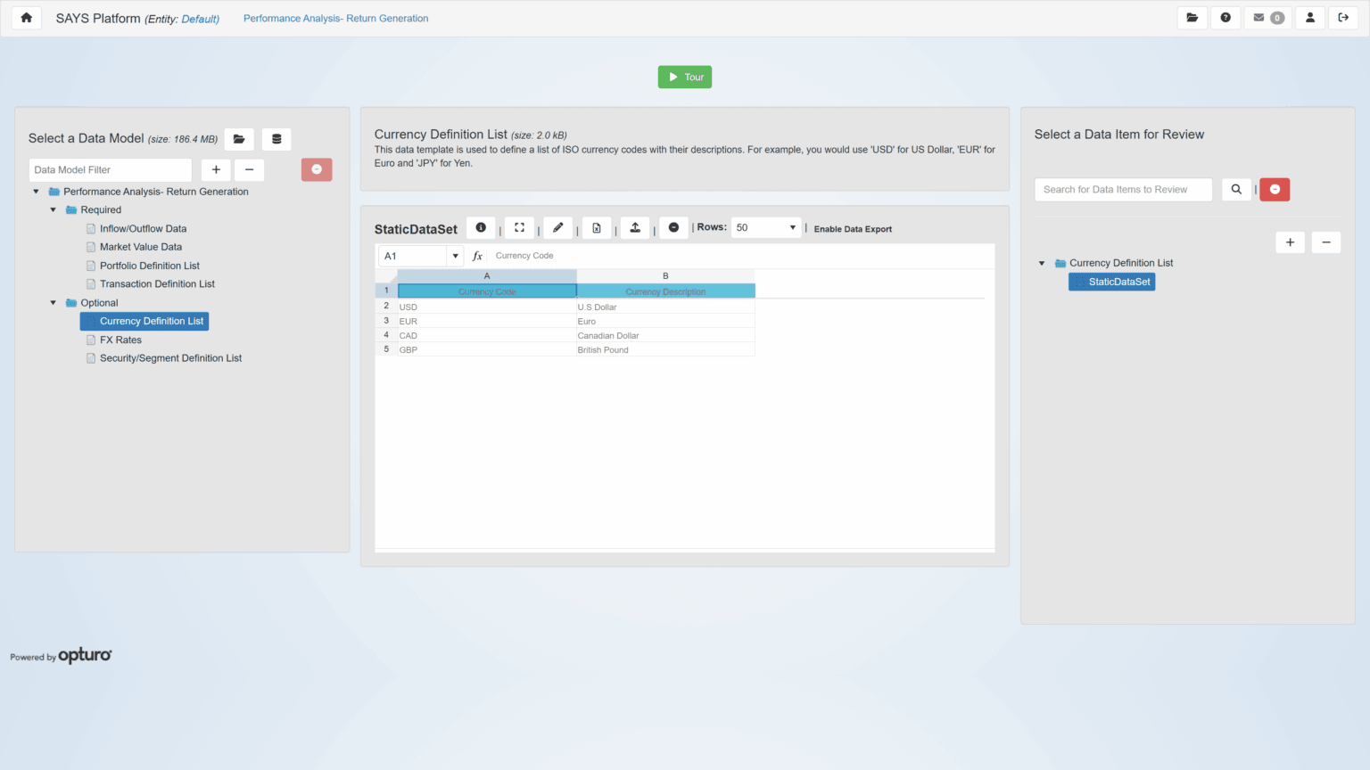 Performance Analysis / Return Generation – Opturo Inc